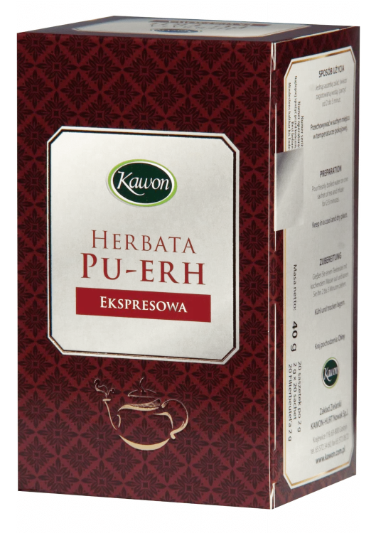 Kawon Herbata PU-ERH w saszetkach 20X2g