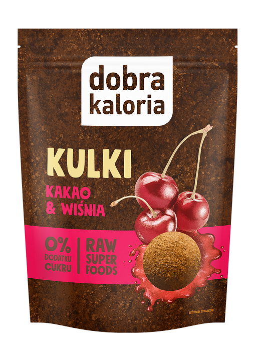 Kulki daktylowe kakao & wiśnia 0% cukru 58 g - Kubara