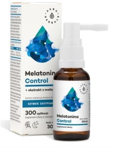 MELATONINA CONTROL + MELISA EKSTRAKT 30 ml - Aura Herbals