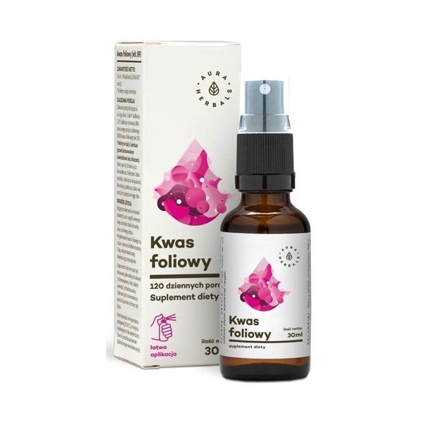 Aura Herbals Kwas Foliowy (B9) 30 ml