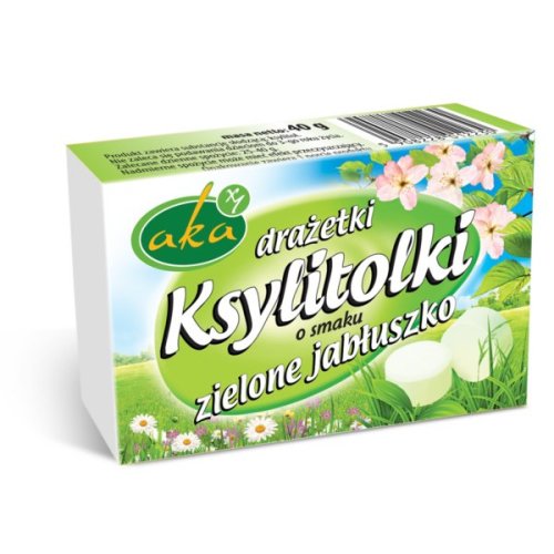 AKA DRAŻETKI PUDROWE 0% CUKRU JABŁUSZKO 40G