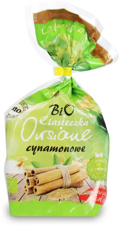 CIASTKA OWSIANE CYNAMONOWE  BIO 150 g - Ania  bez dodatku cukru