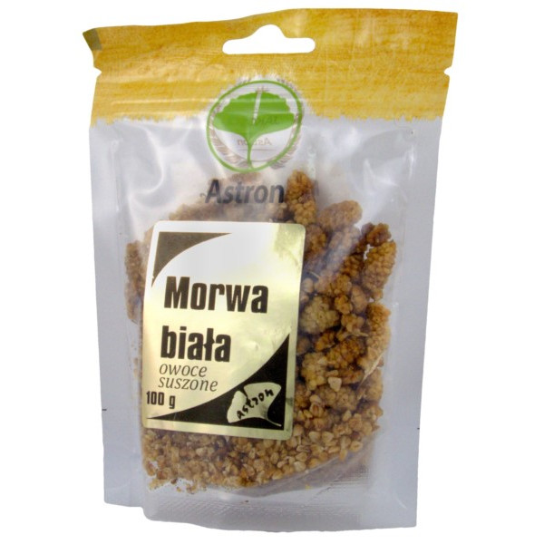 MORWA BIAŁA SUSZONE OWOCE 100 g Astron