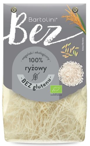 MAKARON RYŻOWY KRAJANKA Bezglutenowy BIO 250 g - Bartolini