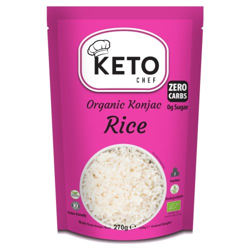 MAKARON KONJAC W kształcie ryżu Bezglutenowy BIO 270 g (200 g) - Better Than Foods