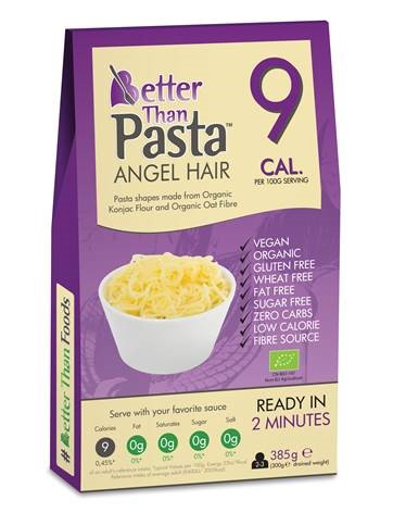 MAKARON KONJAC ANGEL HAIR Bezglutenowy BIO 385 g - Bether Than Foods