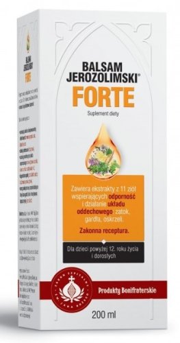 BALSAM JEROZOLIMSKI Forte 200 ml Produkty Bonifraterskie