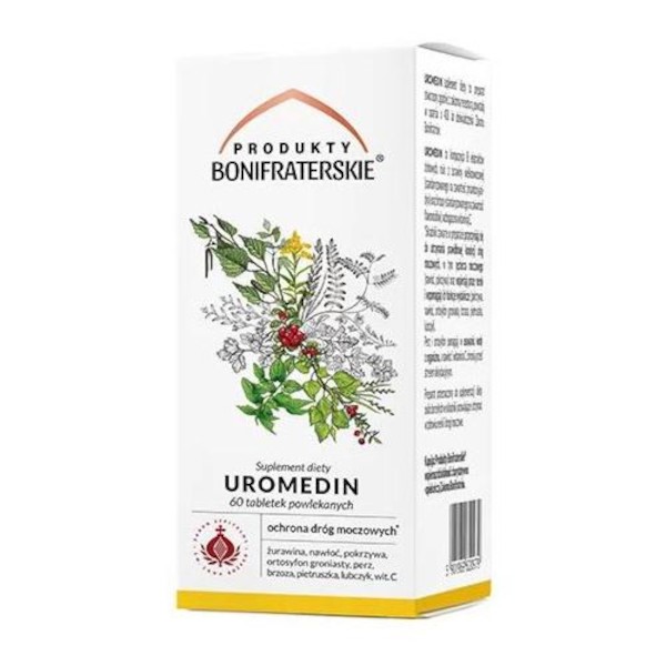 UROMEDIN Ochrona dróg moczowych 60 tabl. Produkty Bonifraterskie