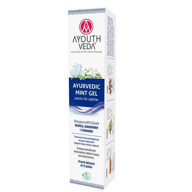AYURVEDIC MINT GEL 100 G - Bielenda pasta do zębów bez fluoru