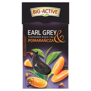 Herbata CZARNA EARL GREY & POMARAŃCZA BIO 80g Big-Active Herbapol Lublin
