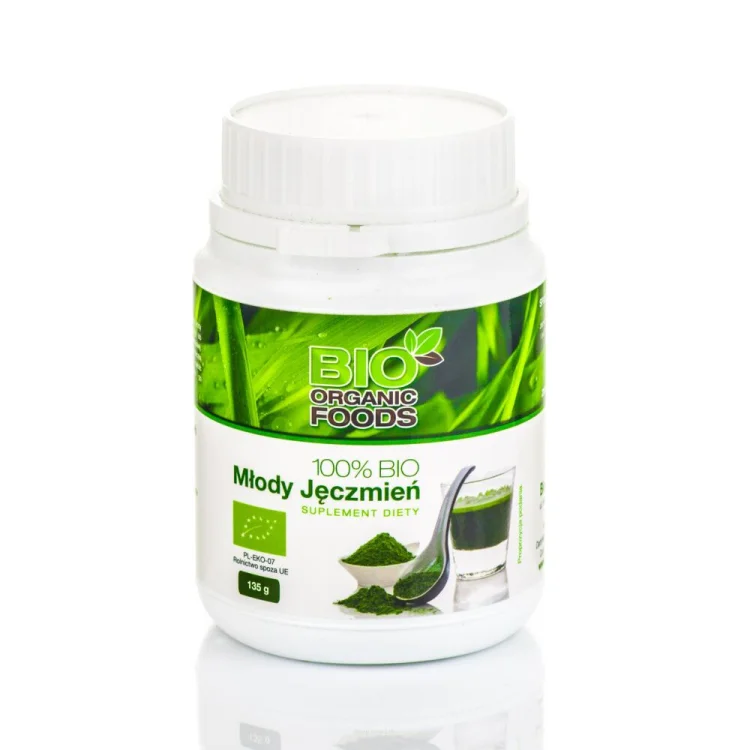 MŁODY JĘCZMIEŃ 100% sproszkowany sok BIO 150 g Bio Organic Foods