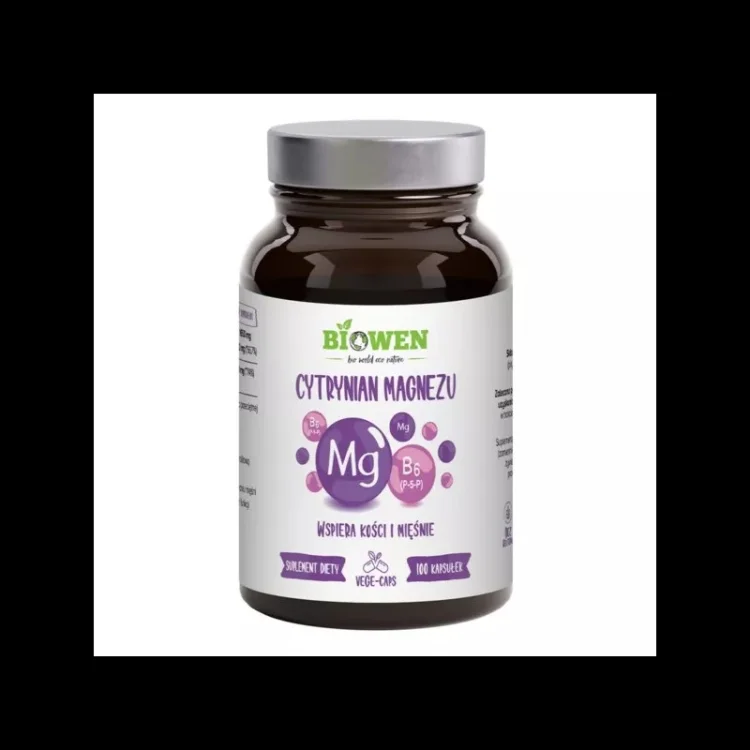 CYTRYNIAN MAGNEZU z B6 Biowen - 100 kapsułek