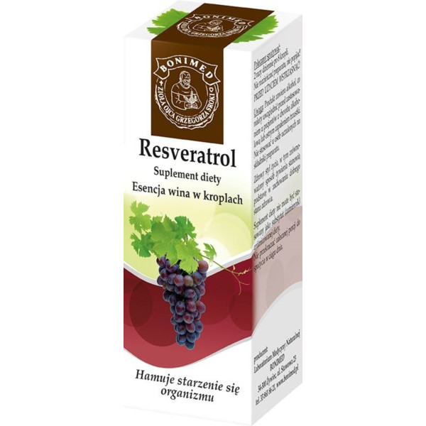 RESVERATOL Ojca Grzegorza 20 ml Bonimed - krążenie, nowotwory