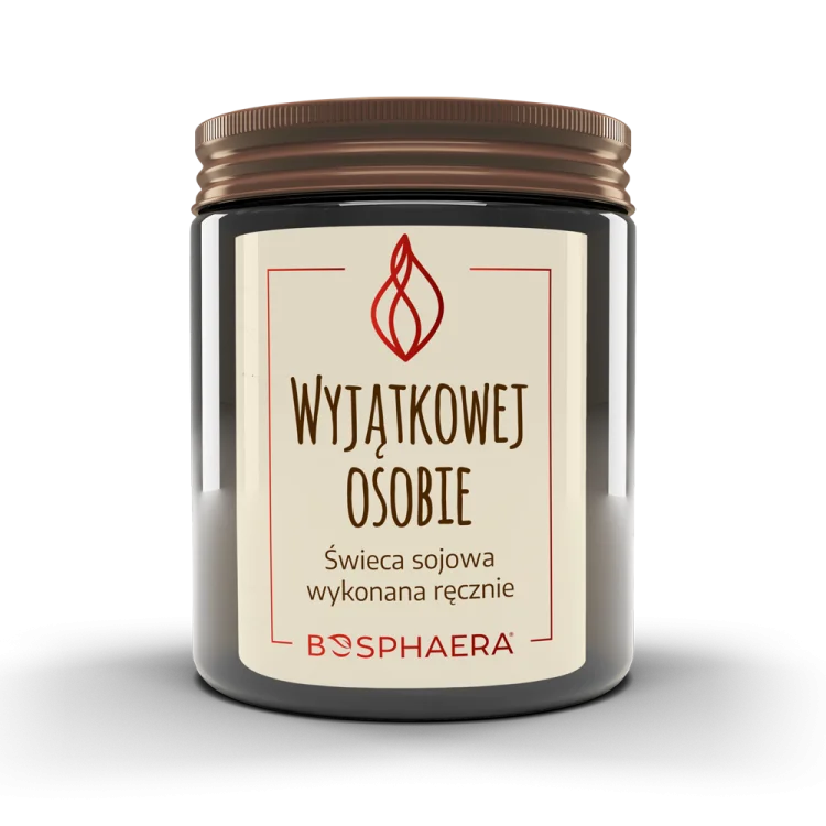 Świeca sojowa WYJĄTKOWEJ OSOBIE 190g Bosphaera