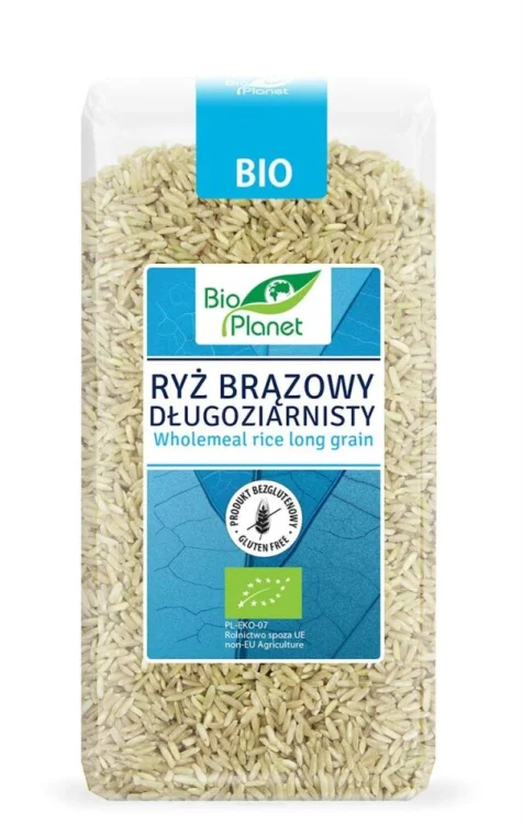 RYŻ BRĄZOWY DŁUGOZIARNISTY BEZGLUTENOWY BIO 500 g - BIO PLANET 5