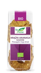 KRĄŻKI ANANASA suszone BIO 100g Bio Planet