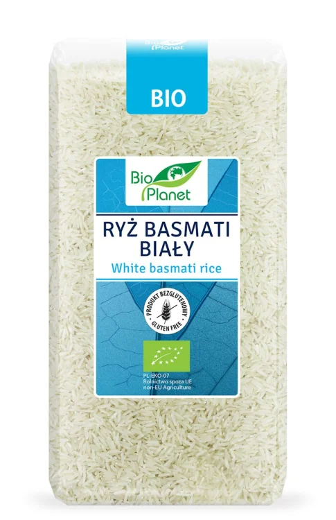 RYŻ BASMATI BIAŁY BEZGLUTENOWY BIO 500 g BIO PLANET