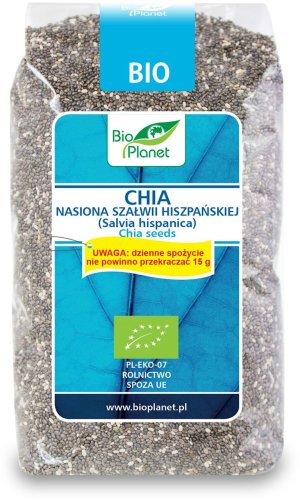 CHIA Biała nasiona szałwi hiszpańskiej BIO 400g Bio Planet 5