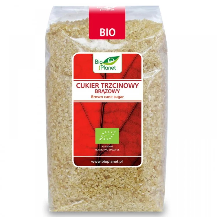 Cukier trzcinowy brązowy BIO 500g Bio Planet