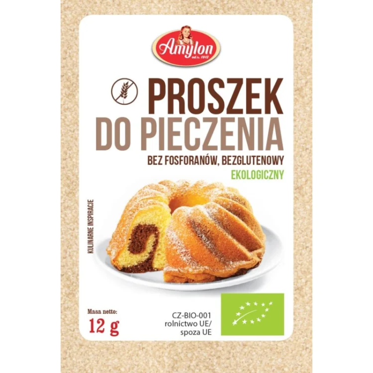 Proszek Do Pieczenia Bezglutenowy BIO 12 g AMYLON