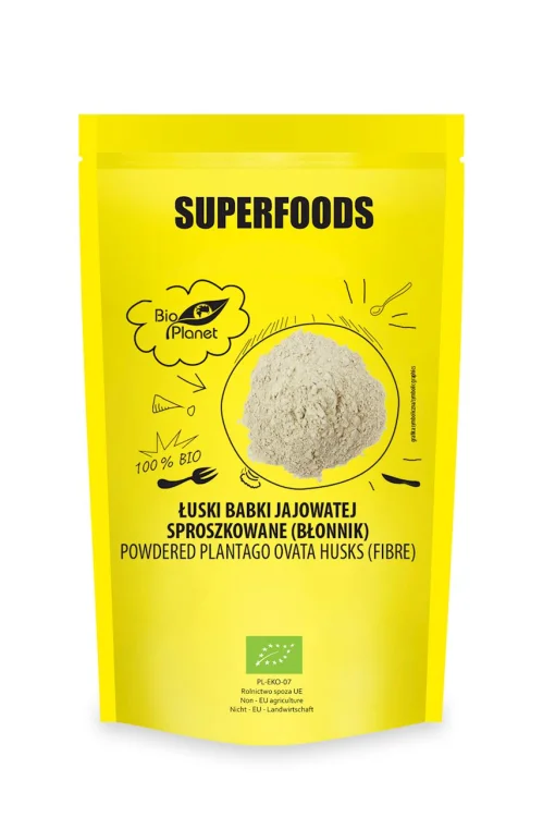 ŁUSKI BABKI JAJOWATEJ Sproszkowane BIO 150 g - Bio Pplanet