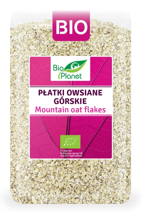 PŁATKI OWSIANE GÓRSKIE BIO 1 kg - Bio Planet