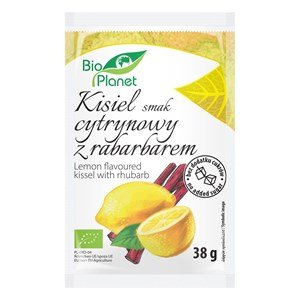 Kisiel o smaku cytrynowym z rabarbarem  BIO 38 g - BIO PLANET