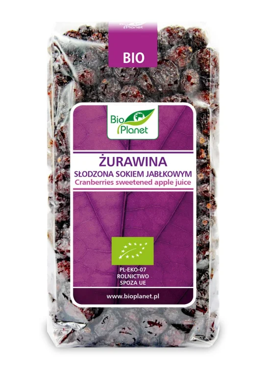 ŻURAWINA słodzona sokiem jabłkowym BIO 400 g Bio Planet