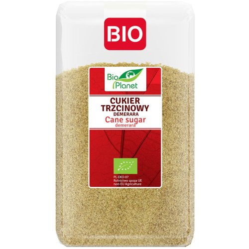 Cukier trzcinowy DEMERARA Bio 1 kg - Bio Planet