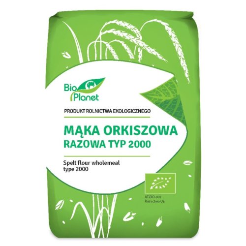 Mąka orkiszowa razowa typ 2000 BIO 1kg Bio Planet