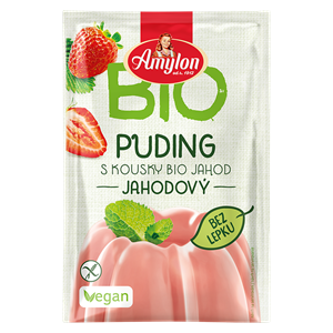 BUDYŃ TRUSKAWKOWY bezglutenowy bio 40 g - AMYLON