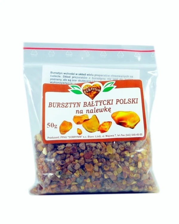 BURSZTYN BAŁTYCKI KRUSZONY NA NALEWKĘ 50 G