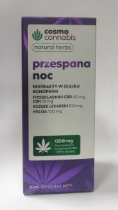 PRZESPANA NOC 30 ml Natural Herbs Cosma Cannabis 8