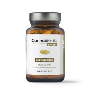 CannabiGold Smart ekstrakt z oleju konopnego CBD 60 kaps x 10 mg CBD