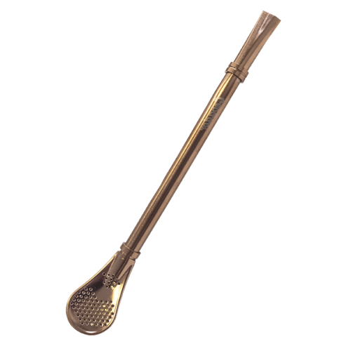 Cebador Bombilla Gringo rose gold 15cm