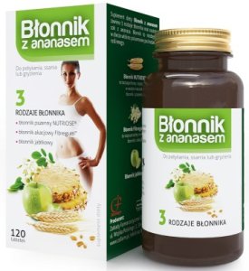 BŁONNIK Z ANANASEM 120 tabl. Colfarm