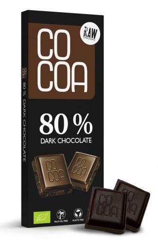 CZEKOLADA CIEMNA 80 % BIO 40 g - Cocoa