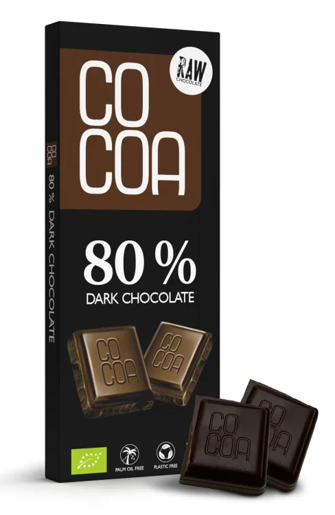 CZEKOLADA CIEMNA 80 % BIO 40 g - Cocoa
