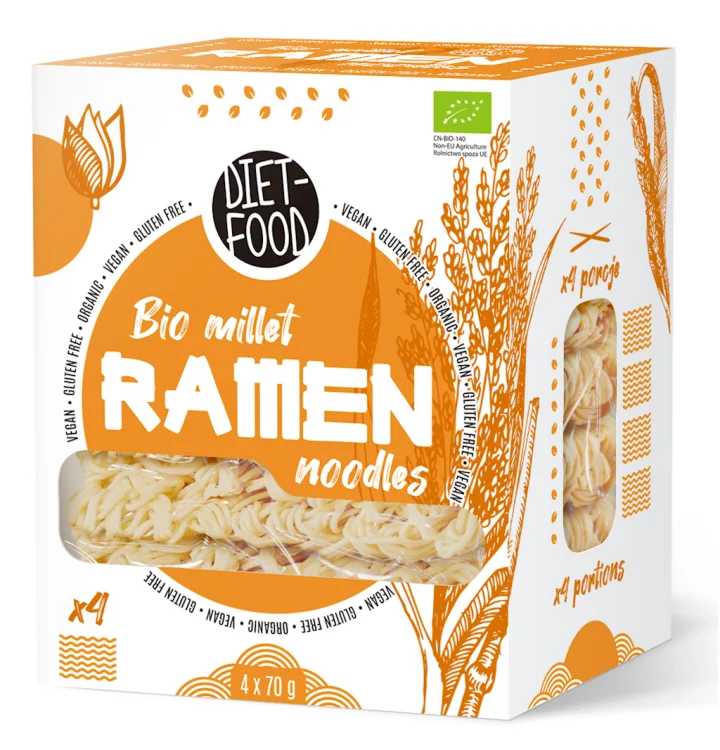 MAKARON JAGLANY RAMEN bezglutenowy BIO 280 g - Diet-Food