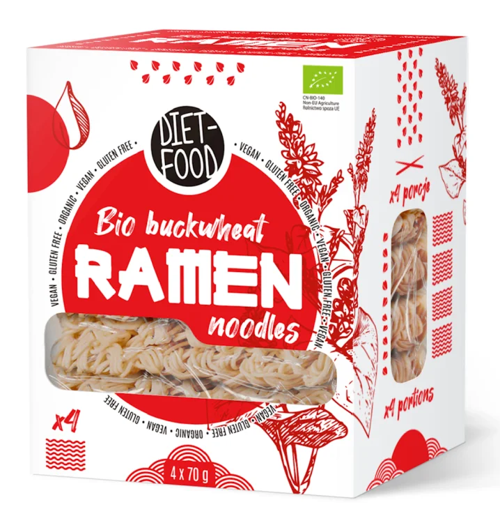 MAKARON GRYCZANY RAMEN bezglutenowy BIO 280 g - Diet-Food