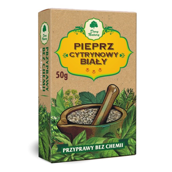 PIEPRZ CYTRYNOWY BIAŁY 50g Dary Natury