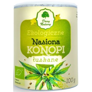 NASIONA KONOPI ŁUSKANE EKO 100g Dary Natury