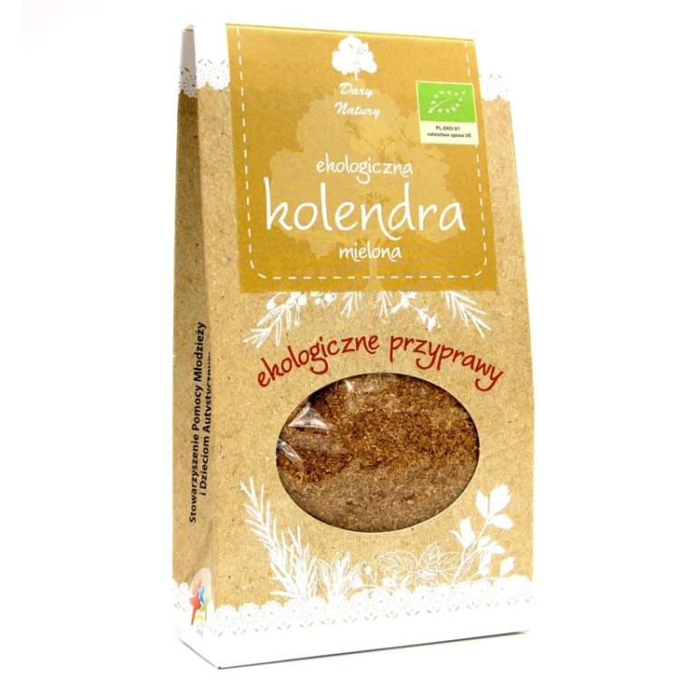 KOLENDRA Mielona Eko 30 g Dary Natury