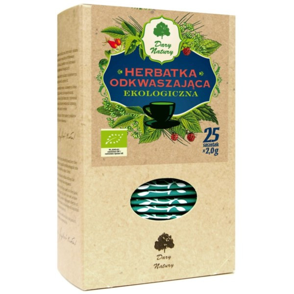 Herbatka ODKWASZAJĄCA EKO 25x2g Dary Natury