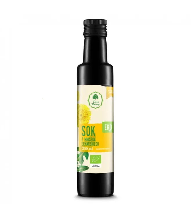 SOK Z MNISZKA LEKARSKIEGO EKO 250 ml Dary Natury