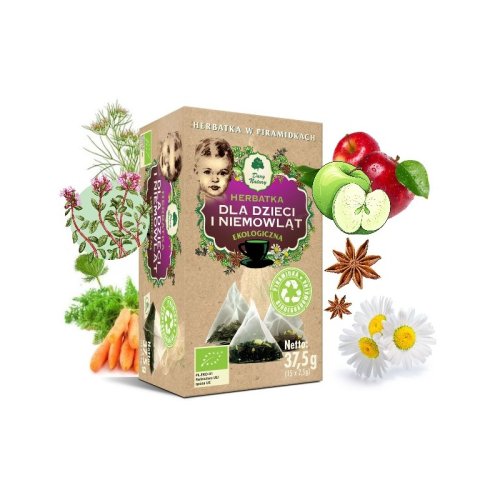 Herbatka DLA DZIECI I NIEMOWLĄT Eko Piramidka 15 sasz. Dary Natury