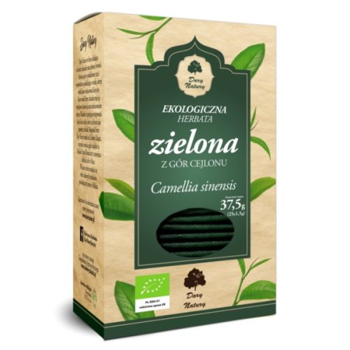 Herbata ZIELONA Eko 25 x 1,5 g Dary Natury