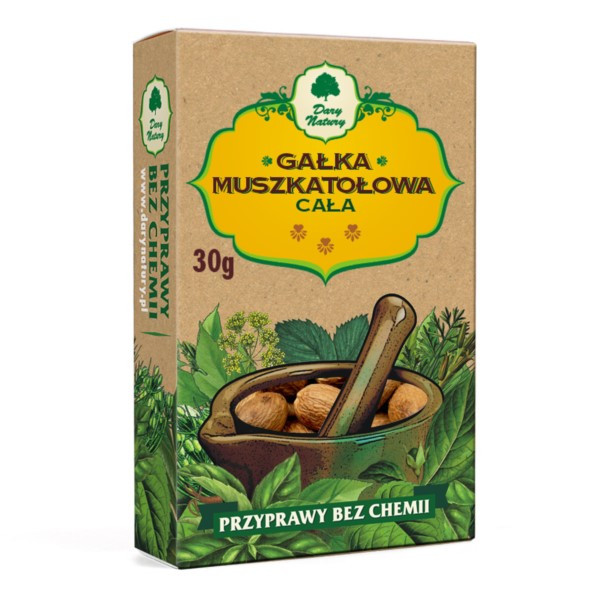 DARY NATURY GAŁKA MUSZKATOŁOWA CAŁA 30G