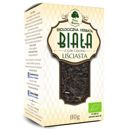 Herbata BIAŁA liściasta eko 80g Dary Natury