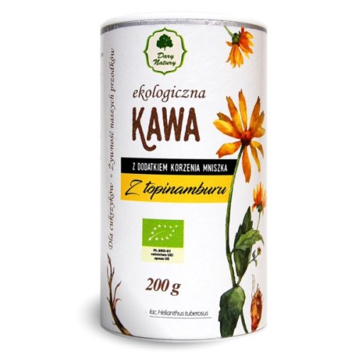 Kawa z TOPINAMBURU Eko 200g Dary Natury - dla cukrzyków
